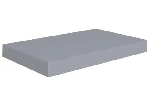 Rafturi de perete suspendate, 4 buc., gri, 40x23x3,8 cm, MDF - 4/5