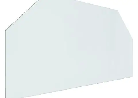 Placă de sticlă pentru șemineu, hexagonală, 100x50 cm - 2/5