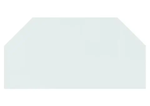 Placă de sticlă pentru șemineu, hexagonală, 100x50 cm - 3/5