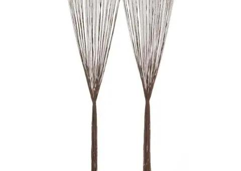 Perdea macrame, gri taupe,140 x 240 cm, bumbac - 2/5