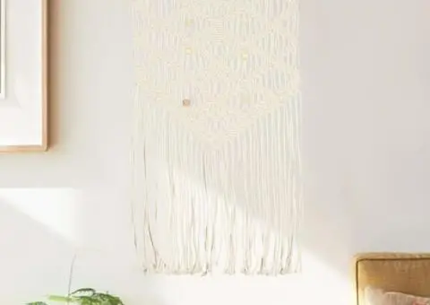 Cuier de perete Macrame, 40x80, bumbac - 1/5