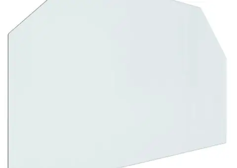 Placă de sticlă pentru șemineu, hexagonală, 100x60 cm - 2/5