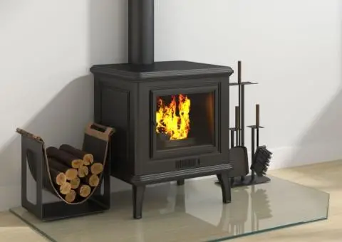 Placă de sticlă pentru șemineu, hexagonală, 100x60 cm - 3/5