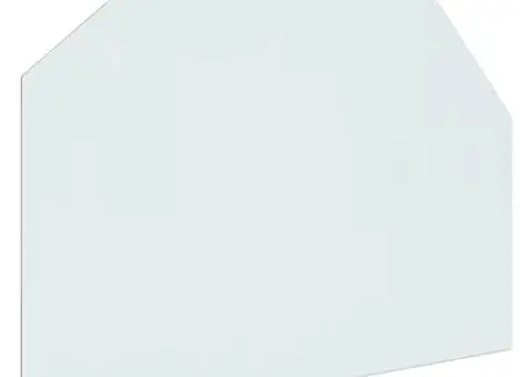 Placă de sticlă pentru șemineu, hexagonală, 80x60 cm - 2/5