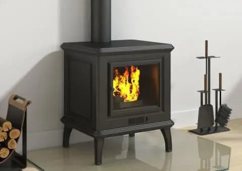 Placă de sticlă pentru șemineu, hexagonală, 80x60 cm - 3/5