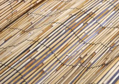 Gard de grădină din stuf, 100 x 1000 cm - 5/5