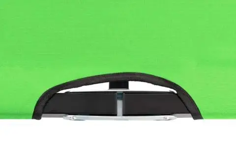 Șezlong pliabil pentru 2 persoane, verde, oțel - 5/5