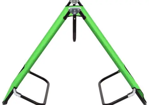 Șezlong de plajă pliabil, verde, oțel - 4/5