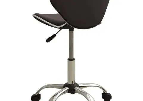 Scaun pentru salon spa, maro, piele ecologică - 4/5