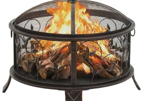 Vatră de foc rustică, cu vătrai, 67,5 cm, oțel, XXL - 2/5