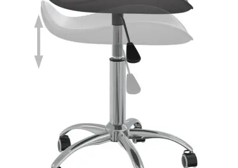 Scaun pentru salon spa, gri, piele ecologică - 5/5