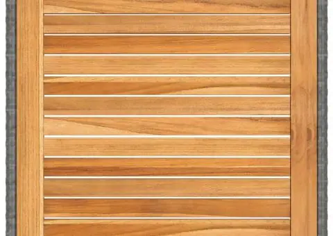 Masă de grădină, gri, 90x90x75 cm, poliratan - 3/5