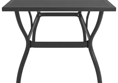 Masă de grădină, antracit, 140 x 80 x 72 cm, oțel - 3/5