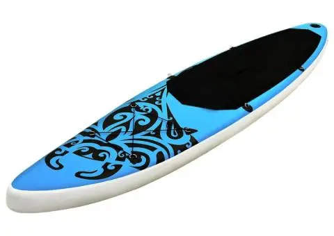 Set de placă SUP gonflabilă, albastru, 305x76x15 cm - 2/5