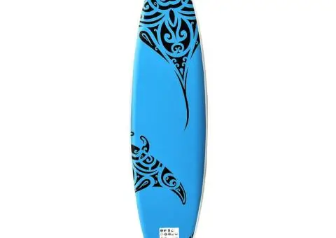 Set de placă SUP gonflabilă, albastru, 305x76x15 cm - 3/5