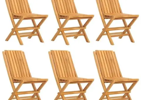 Set mobilier de grădină, 7 piese, lemn masiv de tec - 3/5