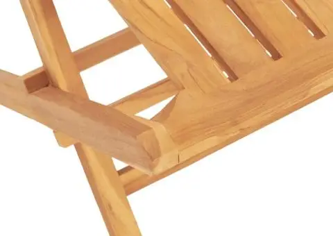 Set mobilier de grădină, 7 piese, lemn masiv de tec - 5/5