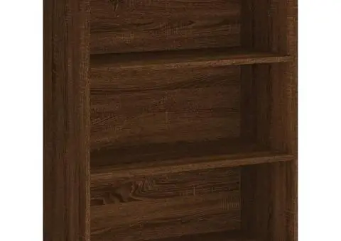 Dulap înalt, stejar maro, 69,5x34x180 cm, lemn compozit - 5/5