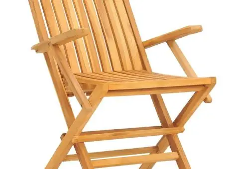 Set mobilier de grădină, 7 piese, lemn masiv de tec - 4/5