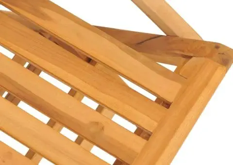 Set mobilier de grădină, 7 piese, lemn masiv de tec - 5/5