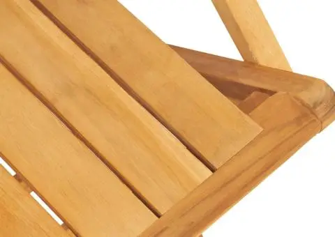 Set mobilier de grădină, 7 piese, lemn masiv de tec - 5/5