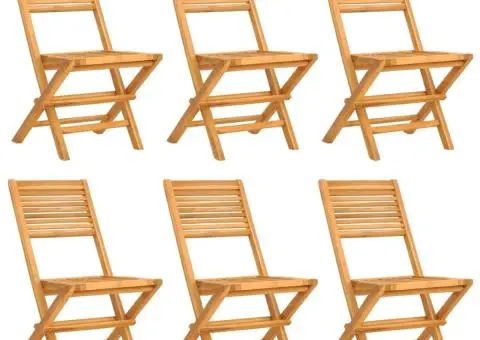 Set mobilier de grădină, 7 piese, lemn masiv de tec - 3/5