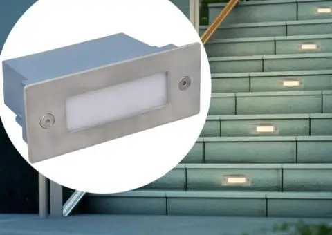 Corpuri de iluminat trepte cu LED 44 x 111 x 56 mm, 12 buc. - 1/5