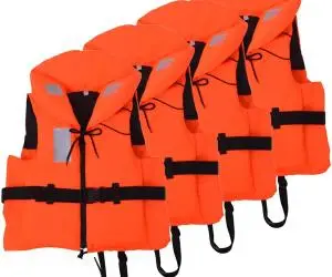 vidaXL Veste de salvare, 4 buc., 100 N, 40-60 kg