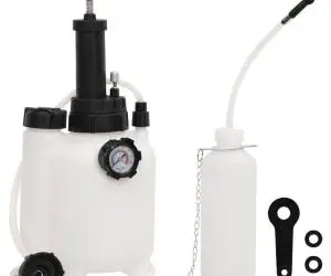 vidaXL Purjor de frână, alb și negru, 3 L