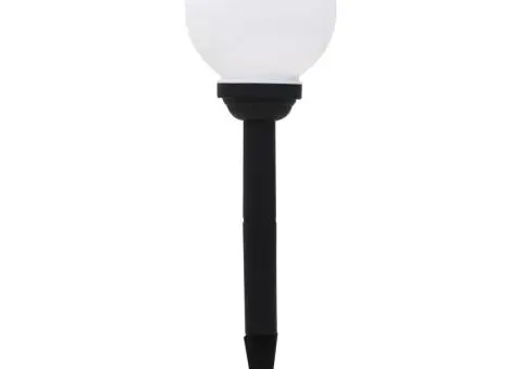 Lămpi solare de exterior cu LED, 8 buc., 15 cm, RGB, sferic - 2/5