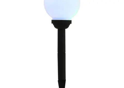 Lămpi solare de exterior cu LED, 8 buc., 15 cm, RGB, sferic - 4/5