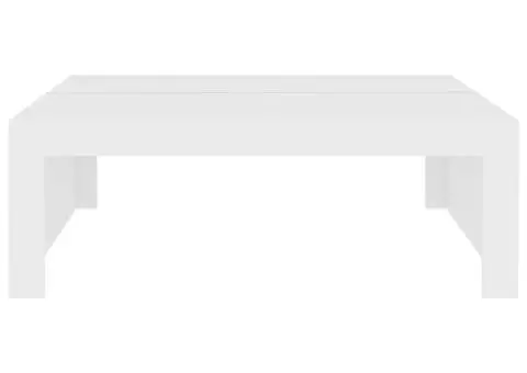 Măsuță de cafea, alb, 100x100x35 cm, lemn prelucrat - 5/5