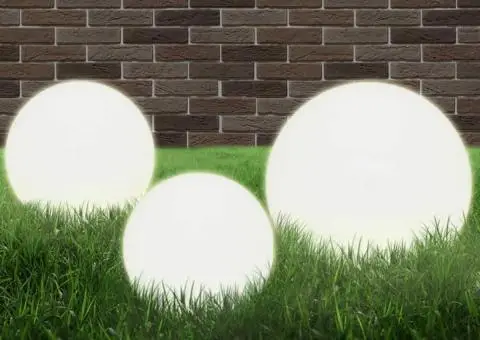 Set lămpi glob cu LED, 6 buc., 20/30/40 cm, PMMA, sferic - 2/5