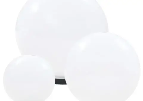 Set lămpi glob cu LED, 6 buc., 20/30/40 cm, PMMA, sferic - 3/5