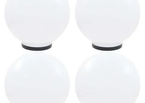 Lămpi glob cu LED, 4 buc., 40 cm, PMMA, sferic - 1/5