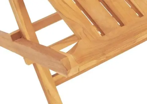 Set masă pentru grădină, lemn masiv de tec, 5 piese - 5/5