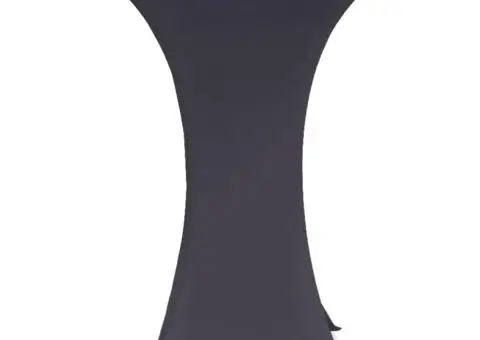 Husă de masă elastică, 4 buc., antracit, 60 cm - 4/5