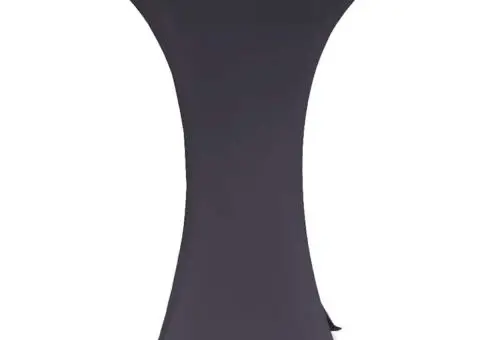 Husă elastică pentru masă, 4 buc., antracit, 80 cm - 4/5