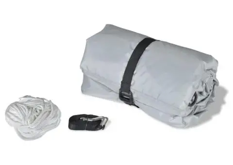 Huse de barcă, 2 buc., gri, lungime 519-580 cm, lățime 294 cm - 4/5