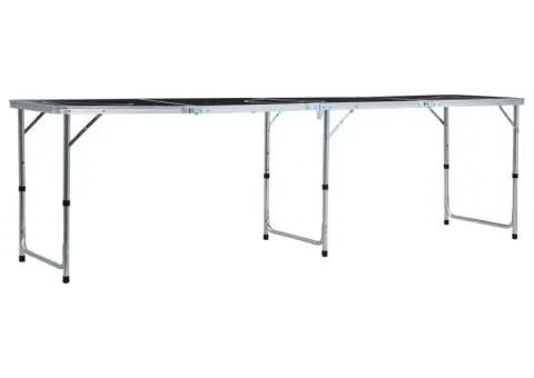 Masă de joc ping pong și bere cu căni și bile, pliantă, 240 cm - 4/5