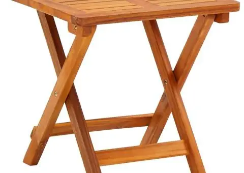 Șezlong de grădină cu masă și pernă, lemn masiv de acacia - 5/5