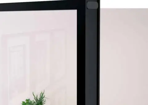 Ușă de interior negru 102x201,5cm sticlă securiz./aluminiu slim - 5/5