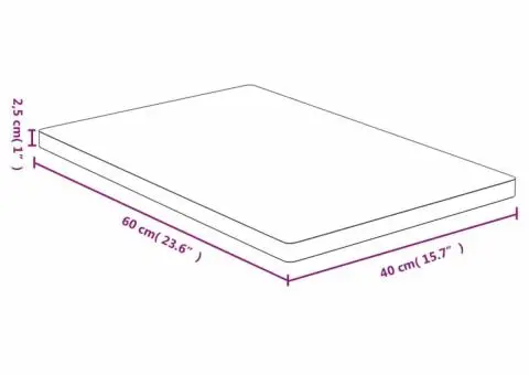 Blat de masă, 40x60x2,5 cm, bambus - 4/4
