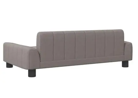 Canapea pentru copii, gri taupe, 90x53x30 cm, material textil - 5/5