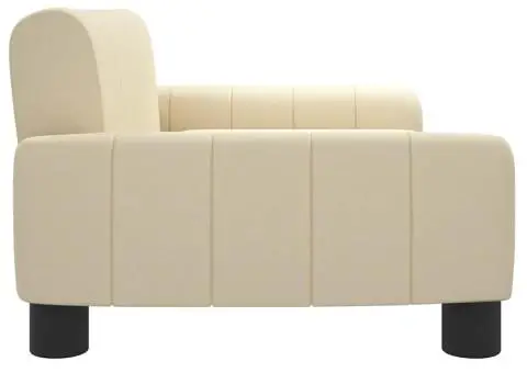 Canapea pentru copii, crem, 70x45x30 cm, material textil - 4/5