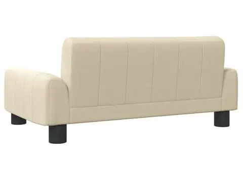 Canapea pentru copii, crem, 70x45x30 cm, material textil - 5/5