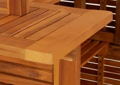 Set mobilier de bar de grădină, 5 piese, lemn masiv de acacia - 5/5