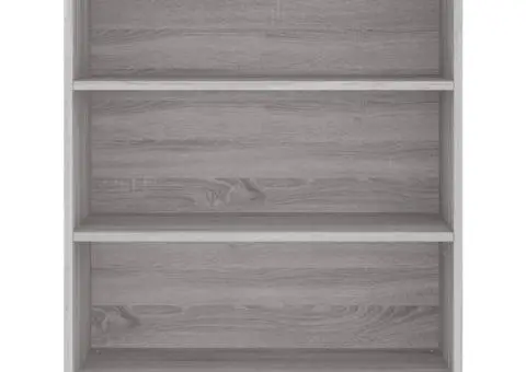 Dulap înalt, gri sonoma, 69,5x32,5x180 cm, lemn compozit - 5/5