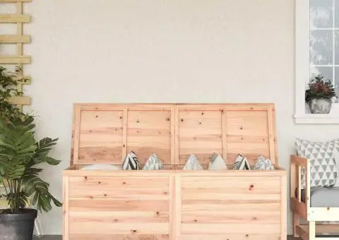 Ladă depozitare de grădină 150x50x56,5 cm lemn masiv de brad - 1/5