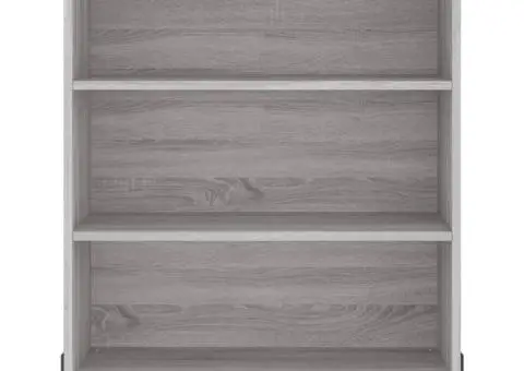 Dulap înalt, gri sonoma, 69,5x32,5x180 cm, lemn compozit - 5/5